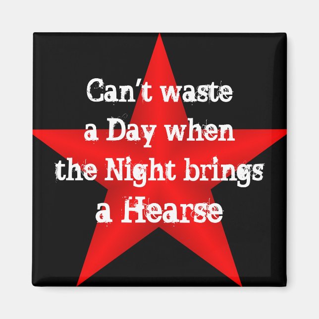 Det går inte att Slösa dagsmagnet Magnet (Framsidan)