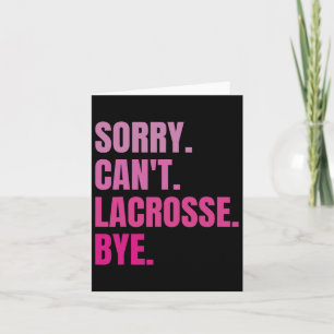 Det går inte att spela upp Lacrosse Adjö Funny Ret Kort