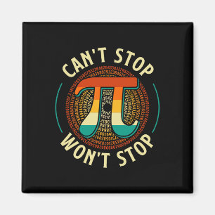Det går inte att stoppa - Pi Day Math Älskare Scie Magnet