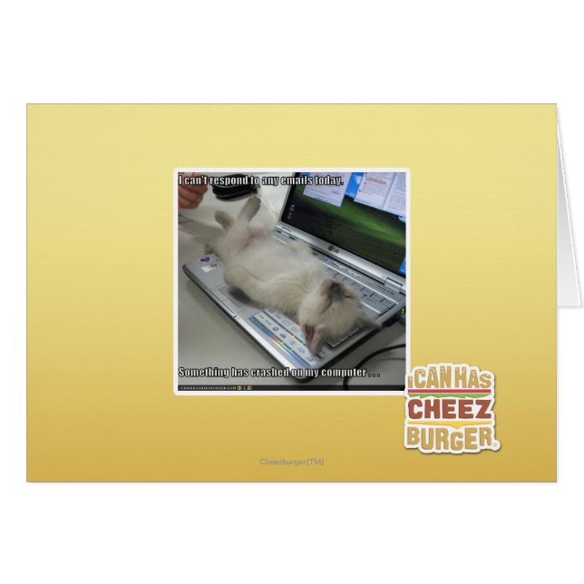 Det går inte att svara hälsningskort (Framsidan Horizontal)