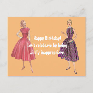 Det går inte att ta en passande Retro Birthday Vykort