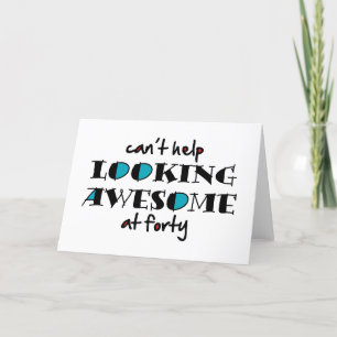 Det går inte att tittar fantastisk vid 40 tack kort