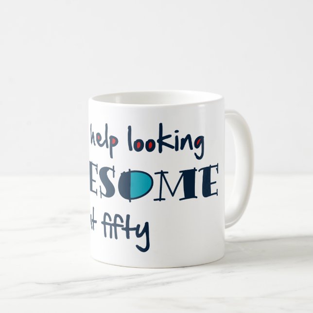 Det går inte att tittar fantastisk vid 50 kaffemugg (Framsida höger)