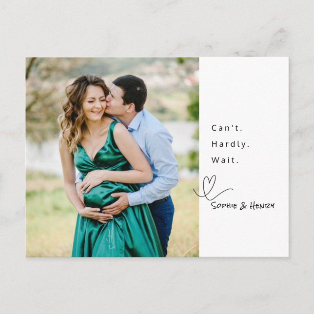 Det går inte att vänta på meddelande vykort (Framsida)