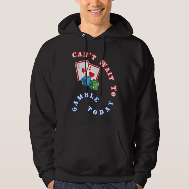 Det går inte att vänta på spel idag hoodie (Framsida)