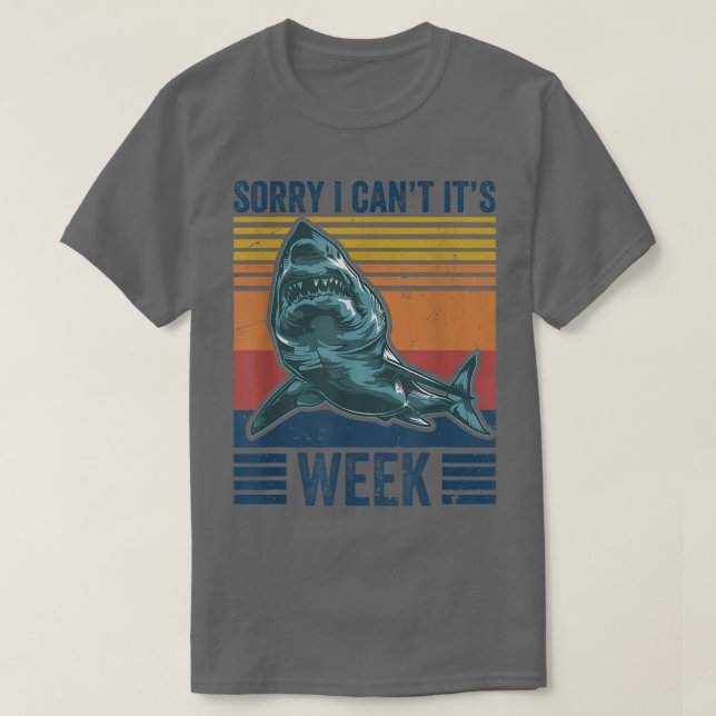 Det går inte att vara veckonyj Shark Älskare Fläkt T Shirt (Design framsida)