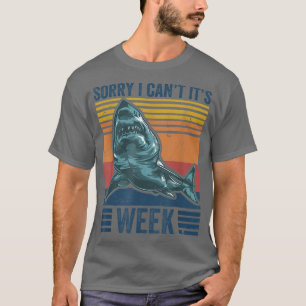 Det går inte att vara veckonyj Shark Älskare Fläkt T Shirt