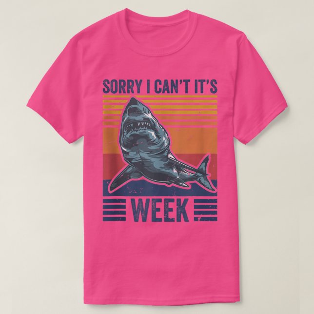 Det går inte att vara veckonyj Shark Älskare Fläkt T Shirt (Design framsida)