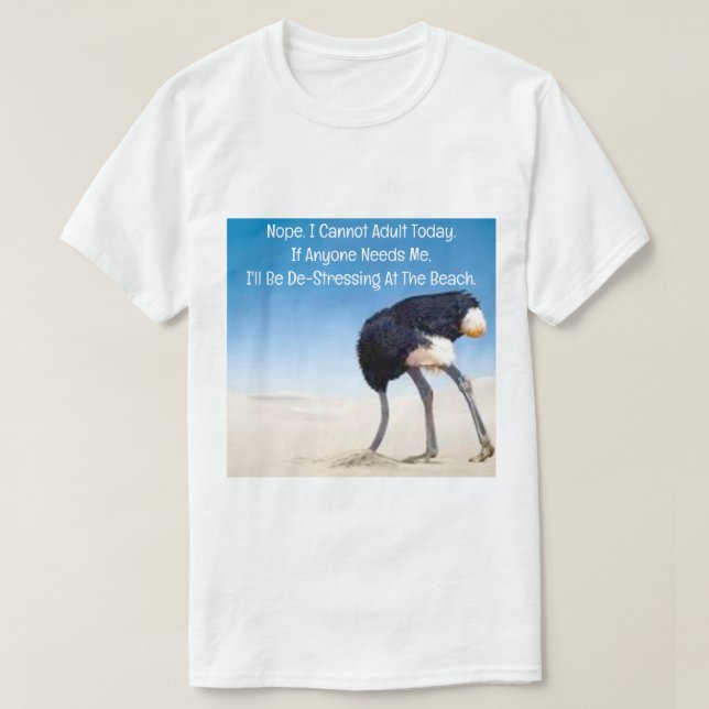 Det går inte att Vuxen idag T-Shirt (Design framsida)