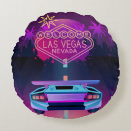 det går till vegas rund kudde