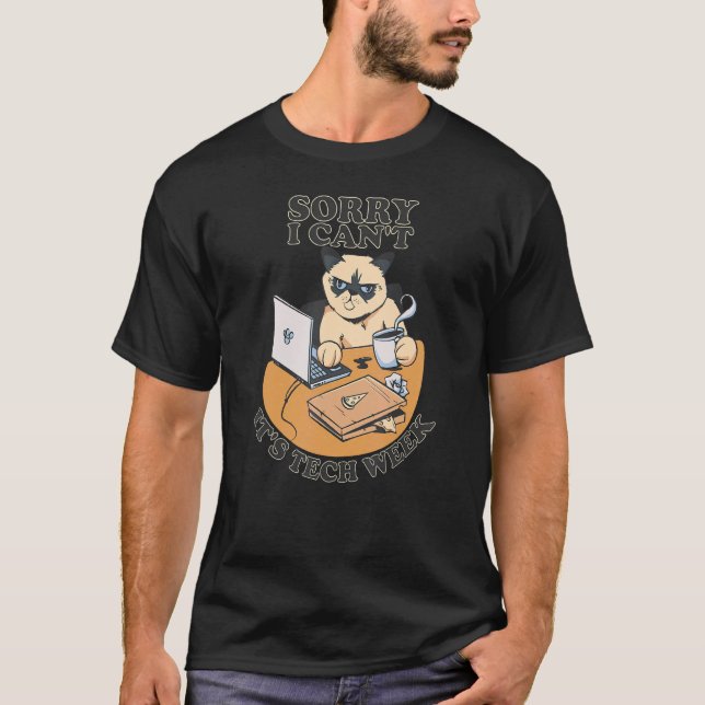 Det går tyvärr inte att använda kattdatorn för tek t shirt (Framsida)