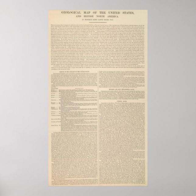 Det geologiska Karta i Förenade Stater 2 Poster (Framsidan)