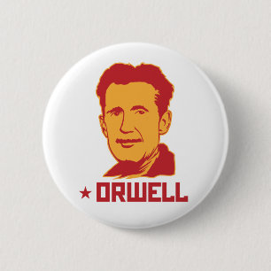 Det George Orwell porträtt knäppas Knapp