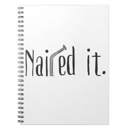 Det gick inte anteckningsbok med spiral