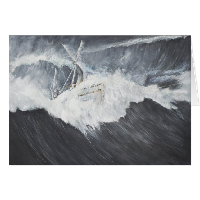 Det gigantiskt vinkar hälsningskort (Framsidan Horizontal)