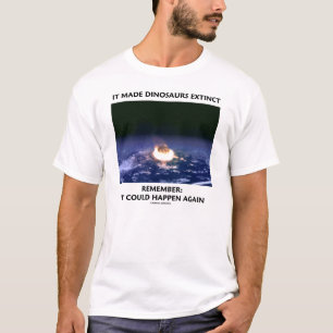 Det gjorde Dinosaurs slocknade (meteoren som T-shirt
