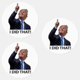 DET GJORDE JAG! TRUMP-INFLATION KLISTERMÄRKE