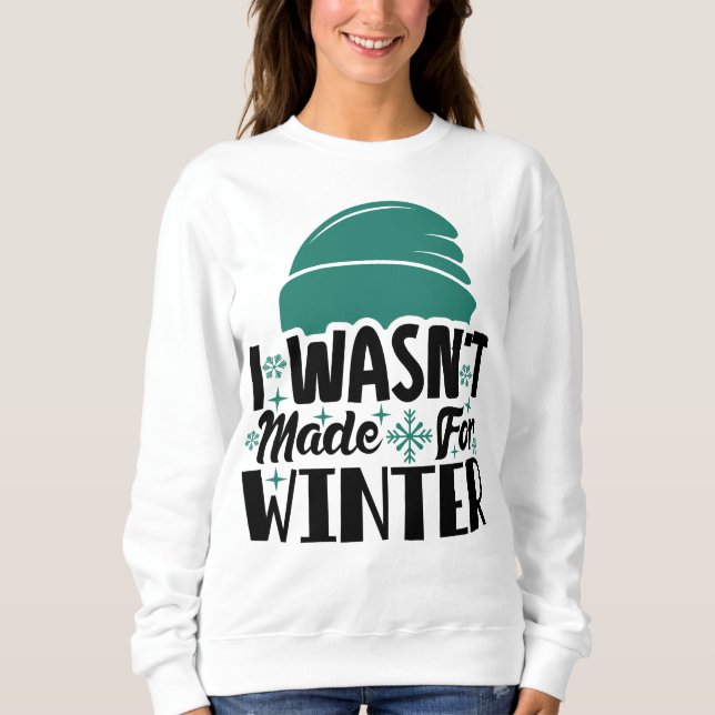 Det gjordes inte för vinter t shirt (Framsida)