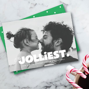 Det glädjaste fotopatkortet för julhälsning julkort