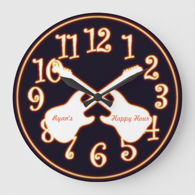 Det glödande hoade gitarrCustum namn tar tid på Stor Klocka (Framsida)