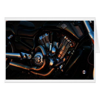 Det glödande motoriska kortet hälsningskort