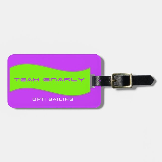 Det Gnarly laget utrustar hänger lös märkren Bagagebricka (Horisontell Framsida)