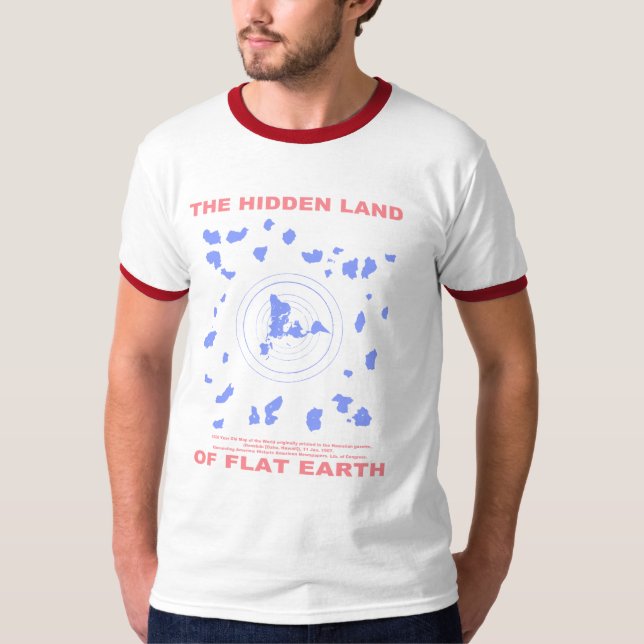 Det gömda landet av lägenhetjord (1000 åriga tee shirt (Framsida)