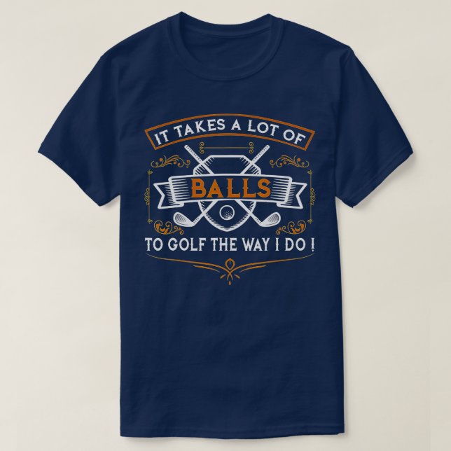 Det gör Bollar Julafton Gift Idea för Golfe. T Shirt (Design framsida)