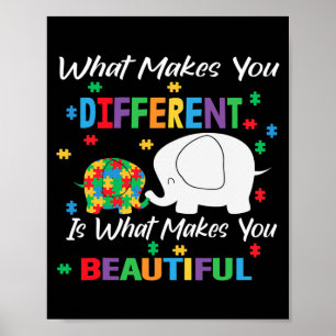 Det gör dig annorlunda till en annan autism, barn, poster