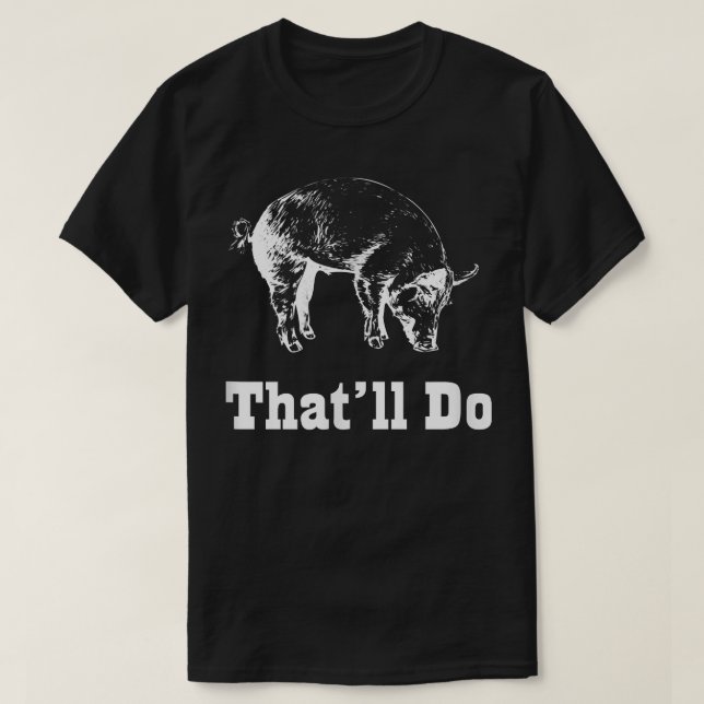Det gör Gris Funny Graphic  T Shirt (Design framsida)