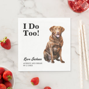 Det gör jag också! Chesapeake Bay Retriever Pet Br Pappersservett
