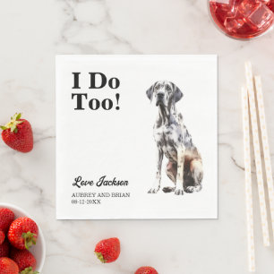 Det gör jag också! Great dane Hund Pet Pappersservett