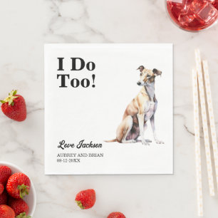 Det gör jag också! Greyhound Hund Pet Pappersservett