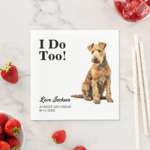 Det gör jag också! Lakeland Terrier Hund Pet Pappersservett