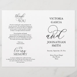 Det gör vi, Bröllop Ceremony Folable Program