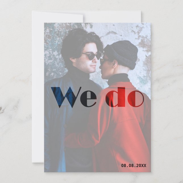 Det gör vi - inbjudan till rött och blått höstbröl (Framsida)