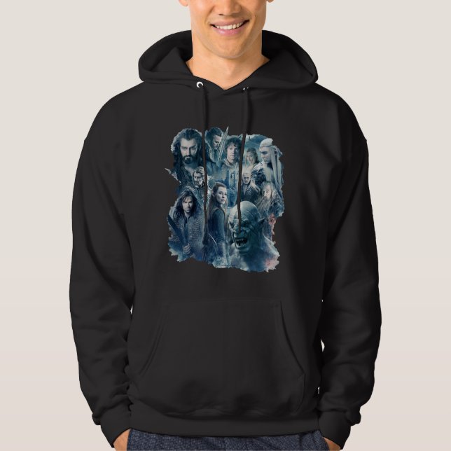 Det grafiska teckenet för fem arméer hoodie (Framsida)