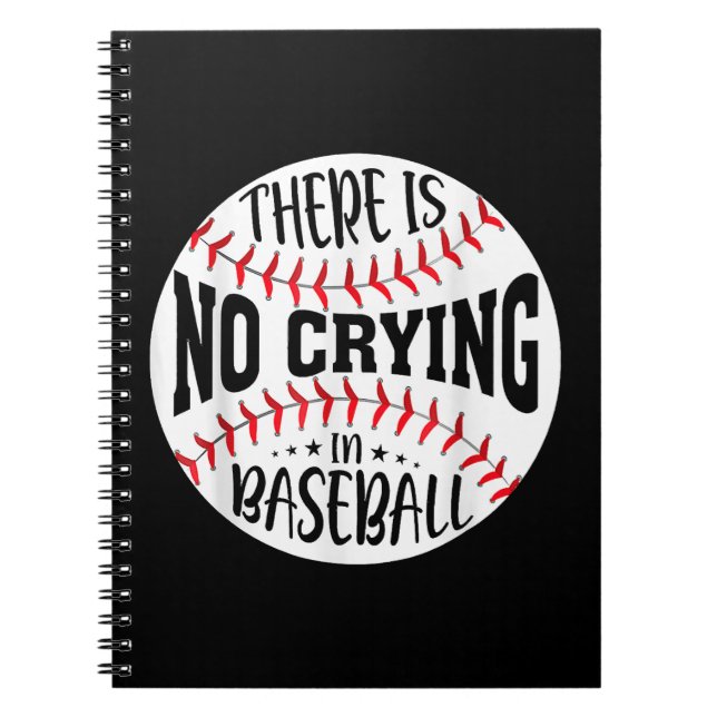 Det Gråter inte i Baseball Anteckningsbok (Framsidan)
