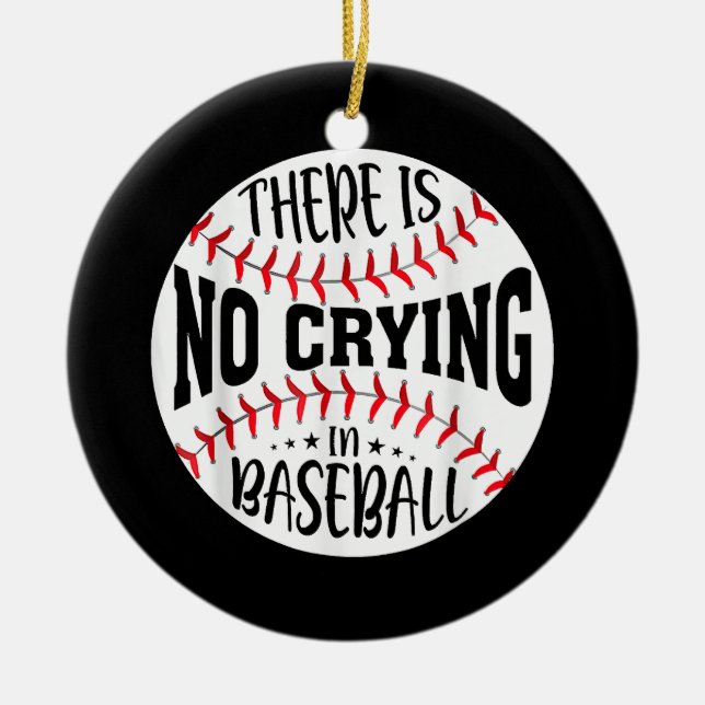 Det Gråter inte i Baseball Julgransprydnad Keramik (Framsidan)