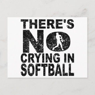 Det Gråter inte i Softball Vykort