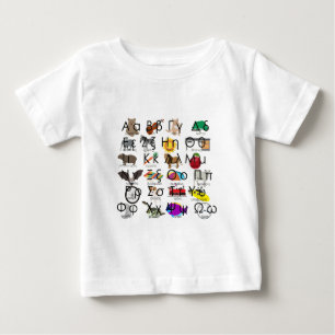 Det grekiska alfabetet Brev Ord & Bilder T Shirt