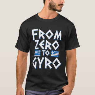 Det grekiska grekiska Flagga Gyro Pun Gift T Shirt