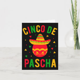 Det grekiska ortodoxa Påskägget Kalo Pascha Cinco Kort