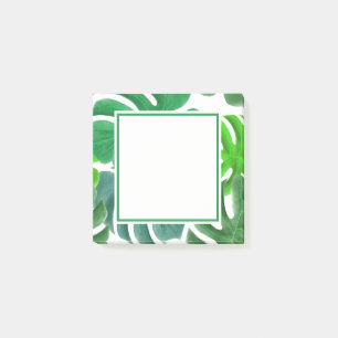 Det gröna löv postar dess post-it block