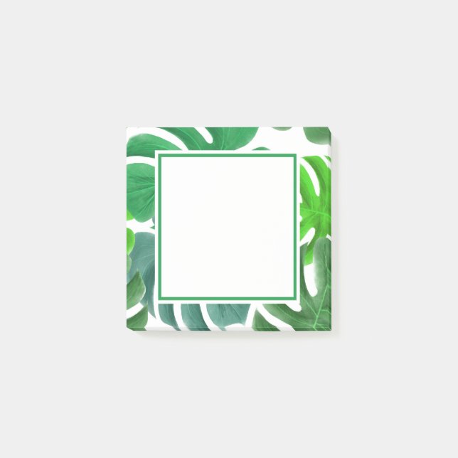 Det gröna löv postar dess post-it block (Framsida)