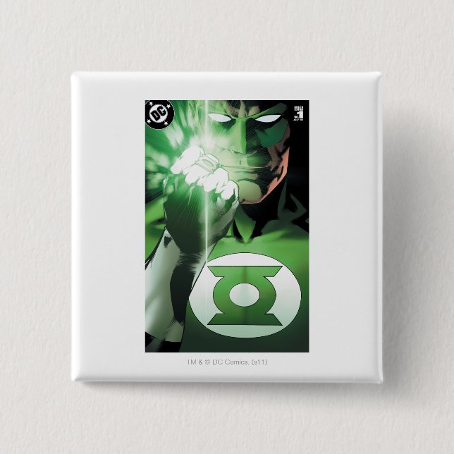 Det gröna lyktaslutet täcker upp knapp (Framsida)