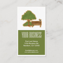 Det gröna träd tar av planet anpassadevisitkortar visitkort