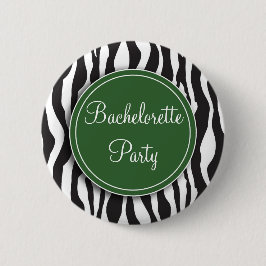 Det gröna zebra tryckBachelorette partyet knäppas Knapp
