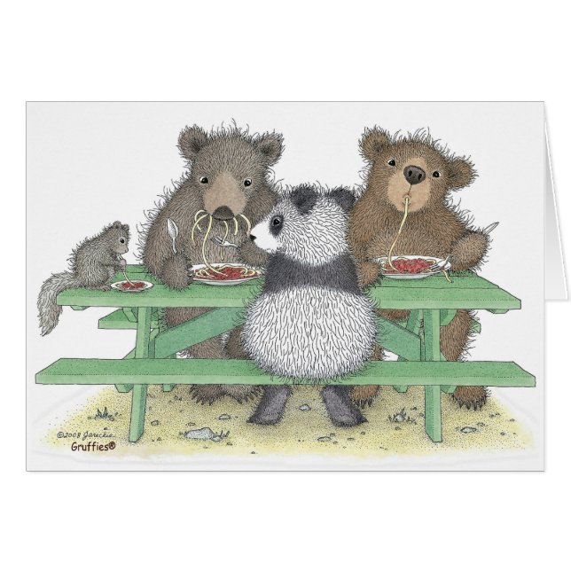 Det Gruffies® kortet Hälsningskort (Framsidan Horizontal)