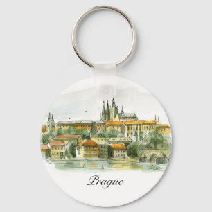 Det grundläggande Prague slottet knäppas Nyckelring